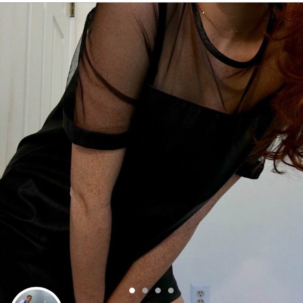 Faux leather Dress